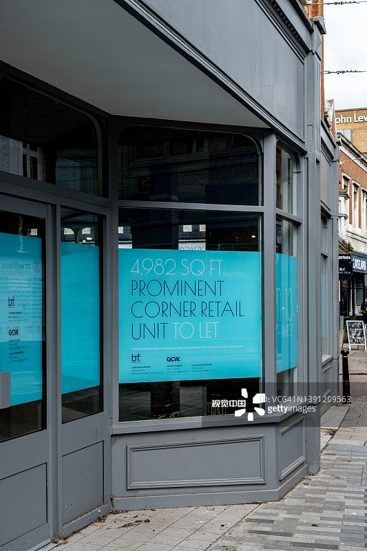待租的空置商业零售店铺图片素材