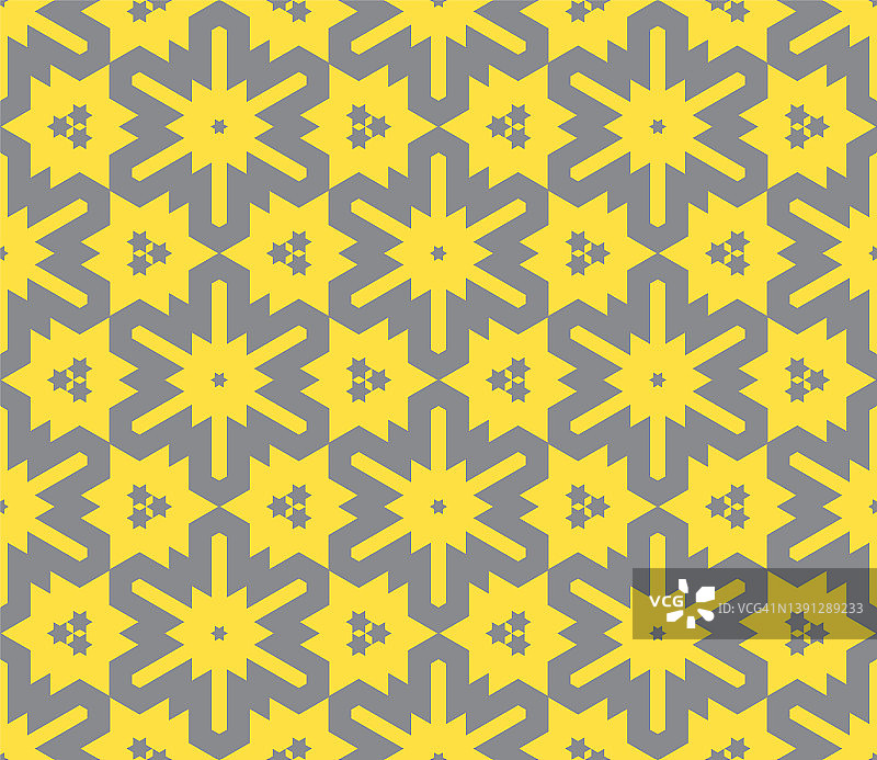 抽象奇幻细线六边形三角形几何无缝平铺图案图片素材