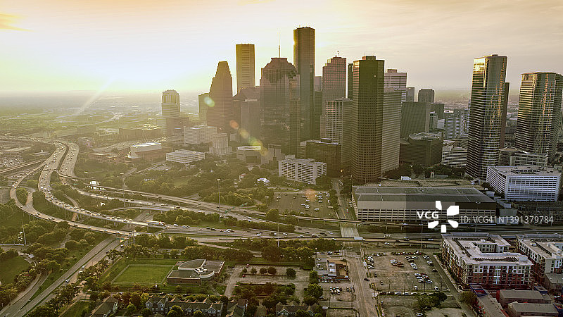 休斯顿市中心的天际线图片素材