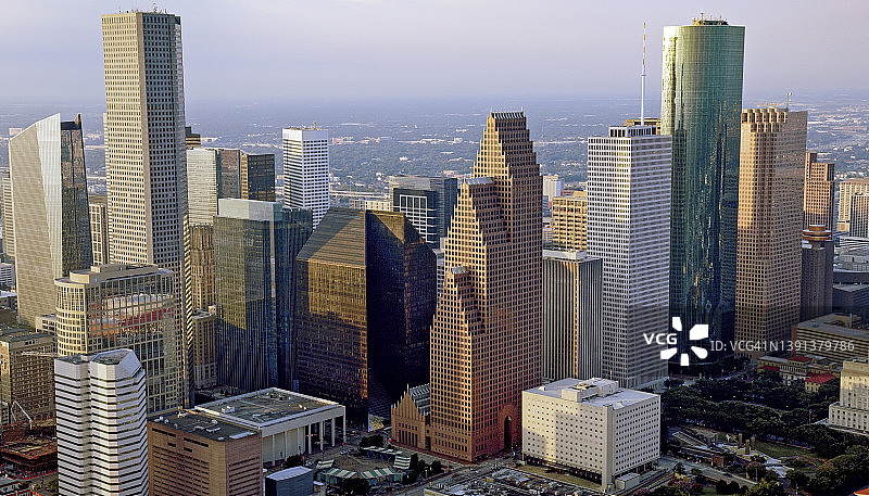 休斯顿市中心的天际线图片素材