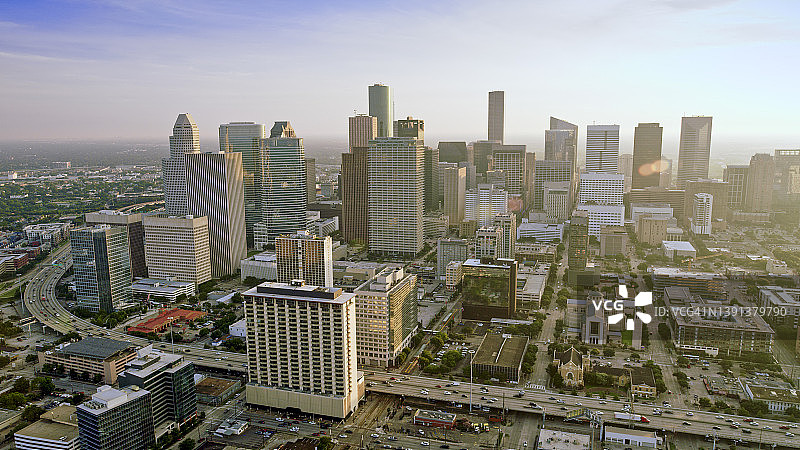 休斯顿市中心的天际线图片素材