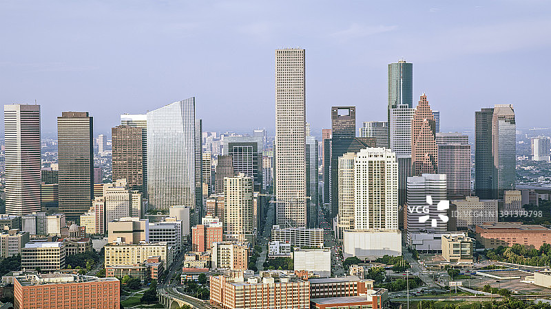 休斯顿市中心的天际线图片素材
