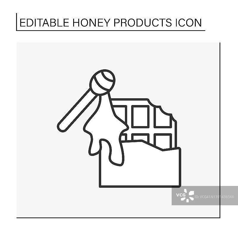 巧克力线条图标图片素材