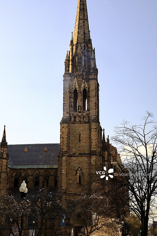 波士顿历史悠久的盟约教堂图片素材