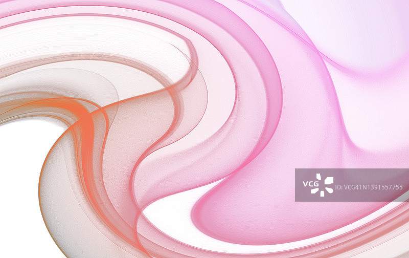 白色背景上带有粉红色烟雾轨迹的抽象背景图片素材