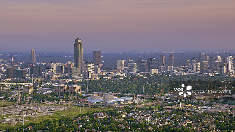 休斯顿市中心的天际线图片素材