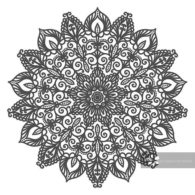 矢量装饰曼陀罗图案图片素材