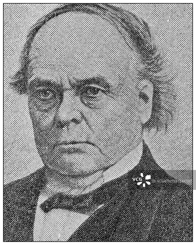 昌西·罗斯古董人物肖像图片素材