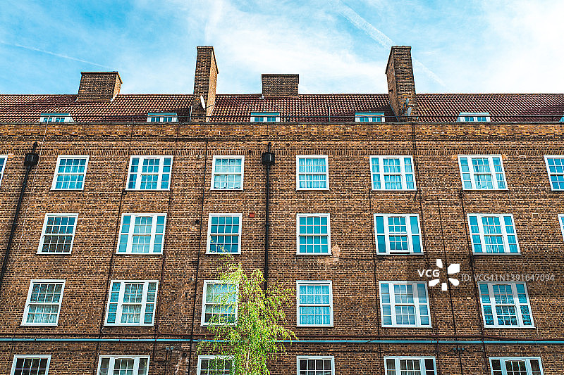 伦敦的格鲁吉亚风格排屋图片素材
