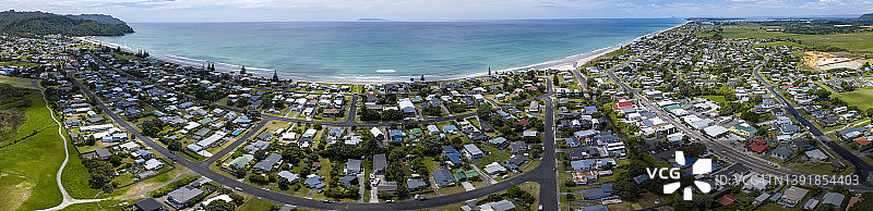 新西兰郊区鸟瞰图图片素材