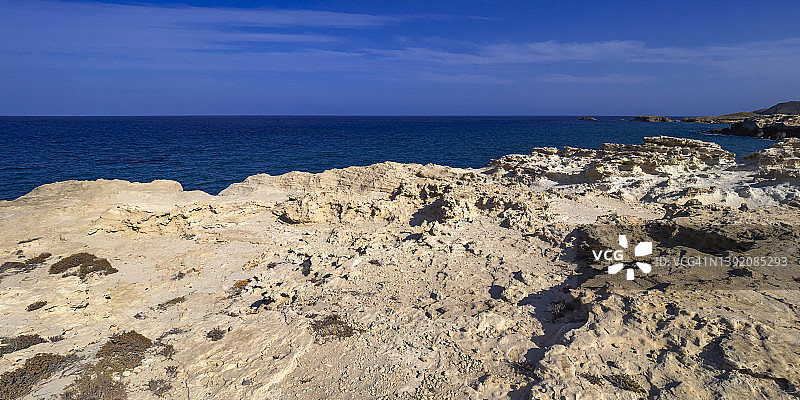 西班牙加塔角-尼哈尔自然公园古化石沙丘图片素材