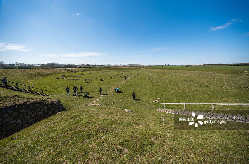 特雷勒堡要塞，斯拉格尔塞，丹麦图片素材