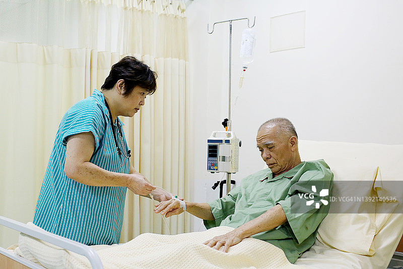 医院里的病人图片素材