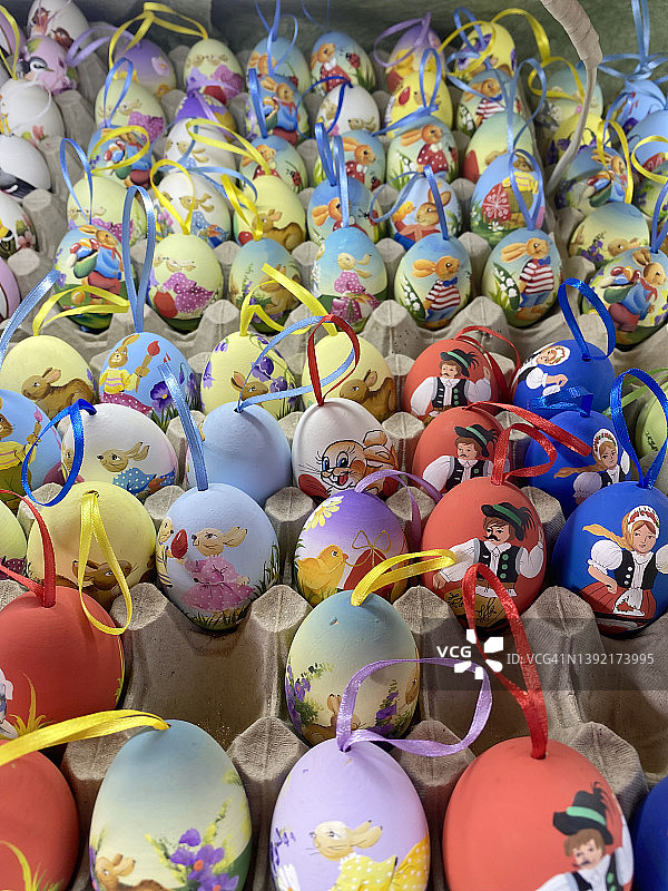 彩色复活节彩蛋图片素材