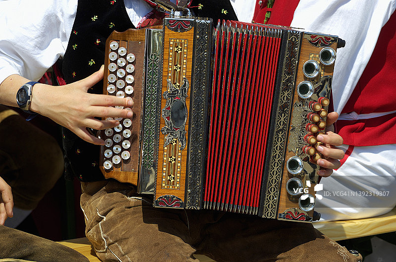 手风琴演奏者图片素材