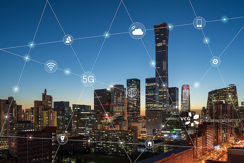 中国北京5G城市大数据概念图图片素材