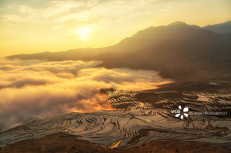 元阳哈尼梯田风光图片素材