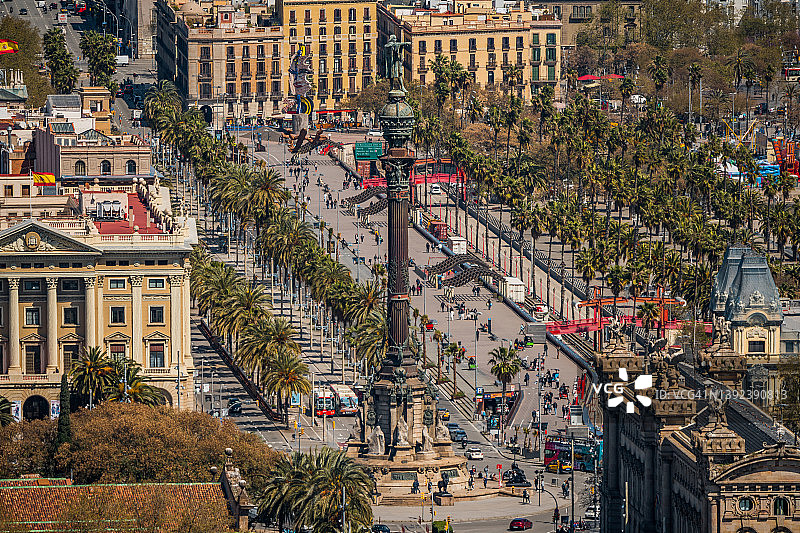 巴塞罗那哥伦布纪念碑图片素材