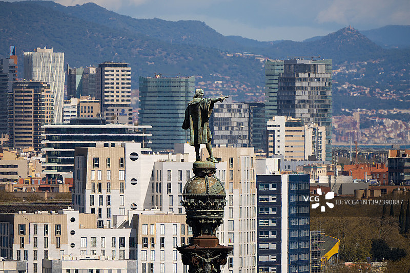 巴塞罗那哥伦布纪念碑图片素材