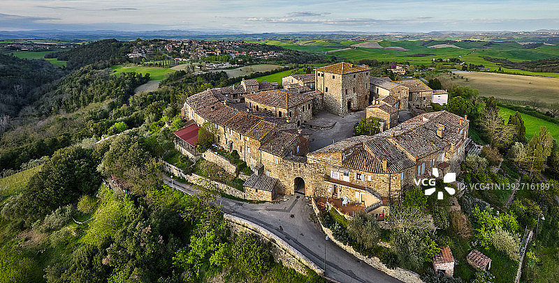 意大利托斯卡纳的穆尔洛古村图片素材