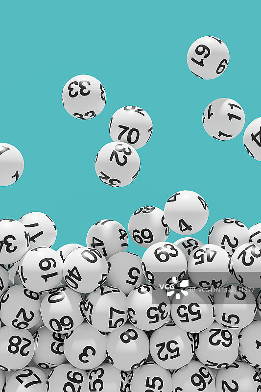 彩票球落向屏幕图片素材