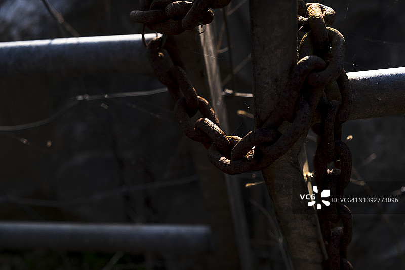 生锈的链条图片素材