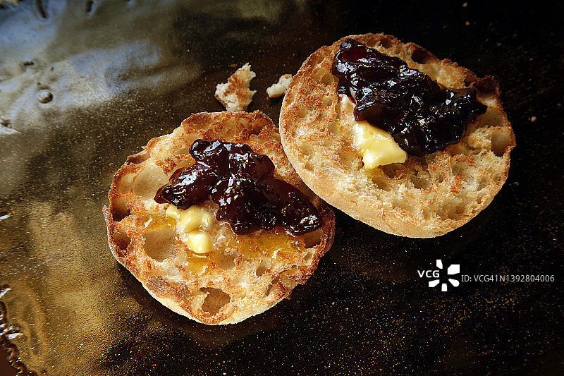 切片英式玛芬面包图片素材