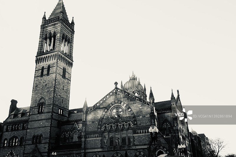 波士顿新旧南方教堂图片素材