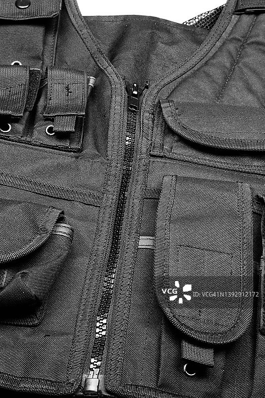 特警队警用多功能背心图片素材