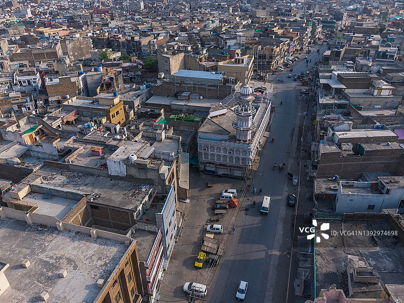 拉瓦尔品第拉贾巴扎航拍照片图片素材