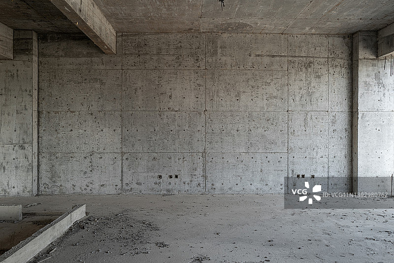 混凝土墙面与开放空间图片素材