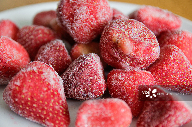 冷冻草莓图片素材