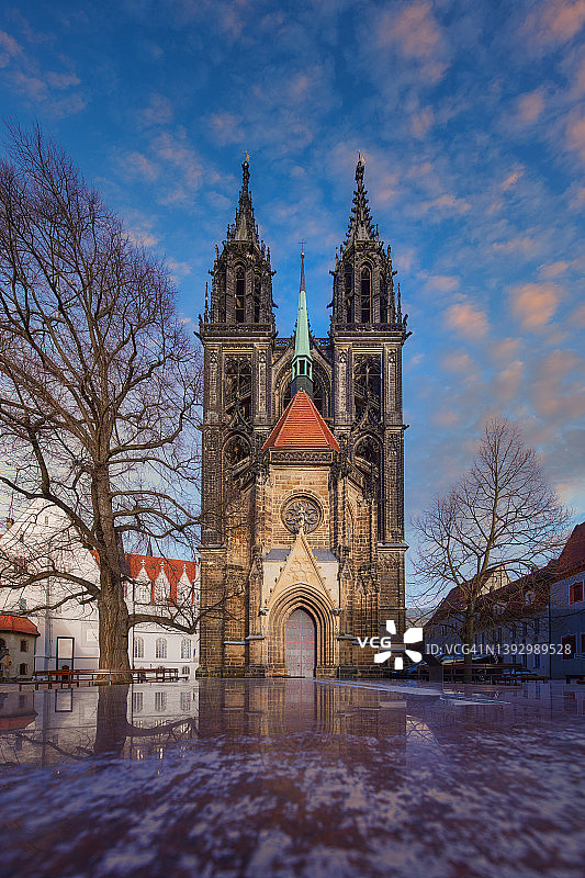 迈森大教堂或圣约翰和圣多纳图斯教堂图片素材