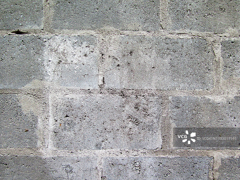 布鲁塞尔风化的灰色煤渣砖墙图片素材