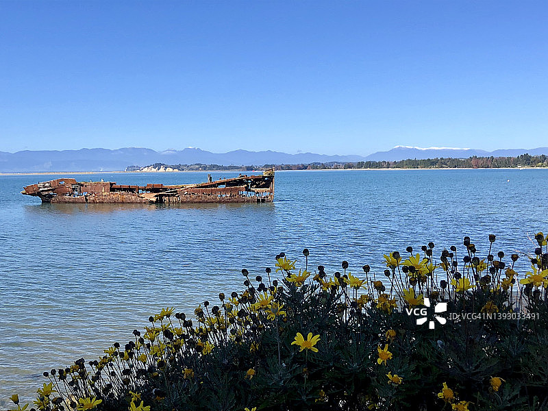 莫图伊卡的珍妮·塞顿号沉船图片素材