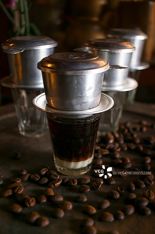 越南炼乳黑咖啡图片素材