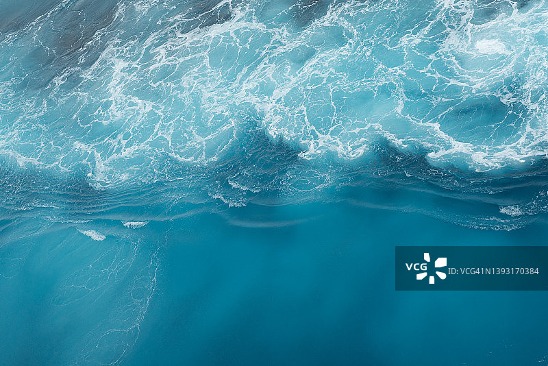 加勒比海的波浪图片素材