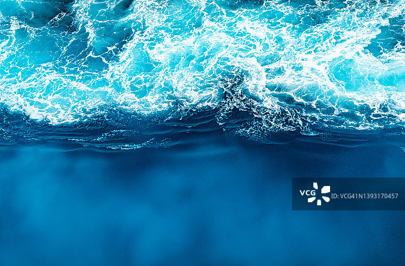 加勒比海的波浪图片素材