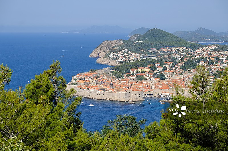 杜布罗夫尼克城市鸟瞰图片素材