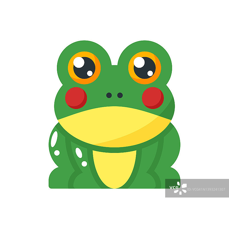 扁平风格青蛙图标图片素材
