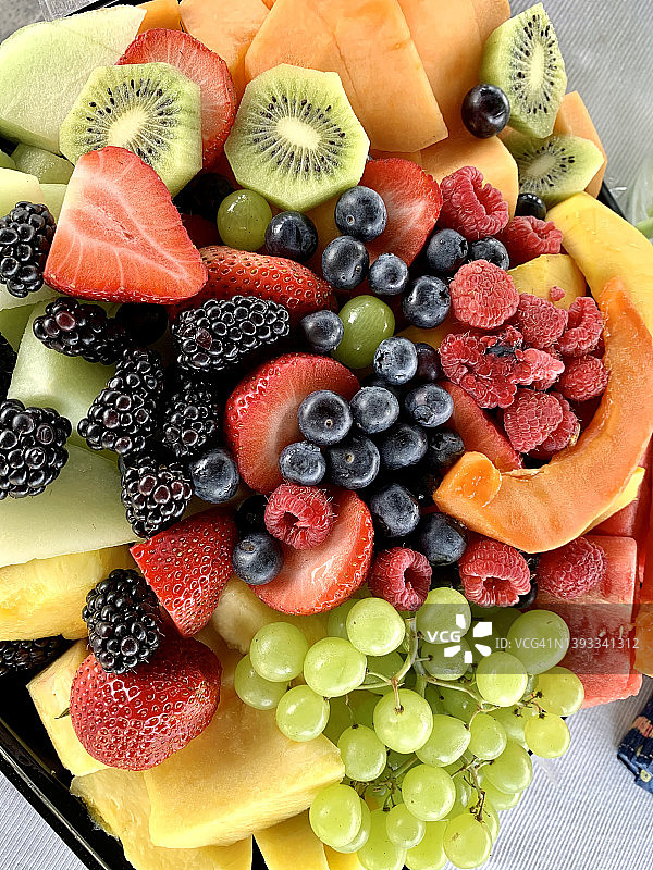 新鲜水果沙拉图片素材