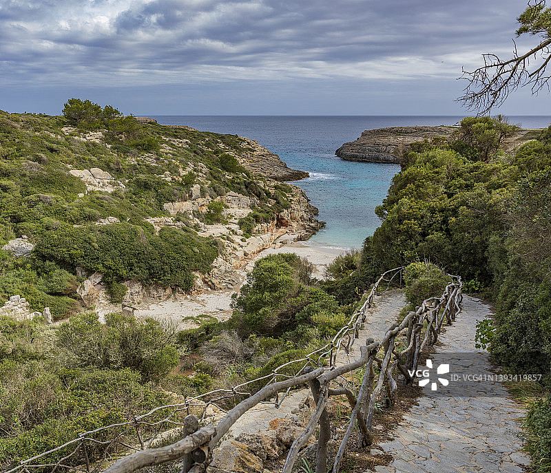 梅诺卡岛比尼达利湾图片素材