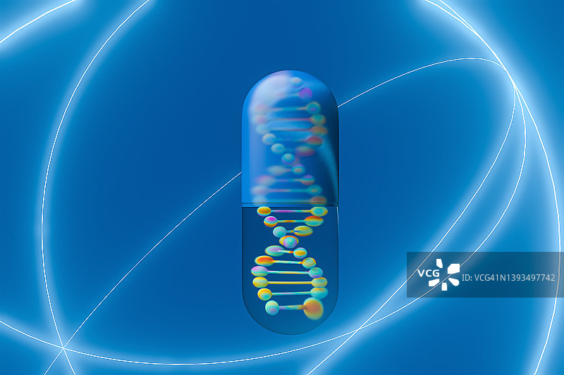 胶囊药物与健康科技图片素材