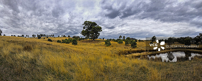 农场水坝图片素材