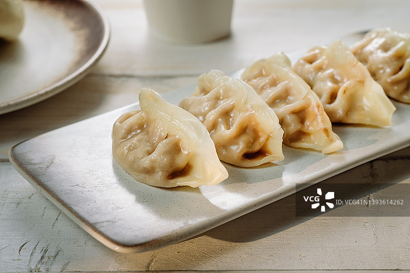 饺子、包子和豆浆图片素材