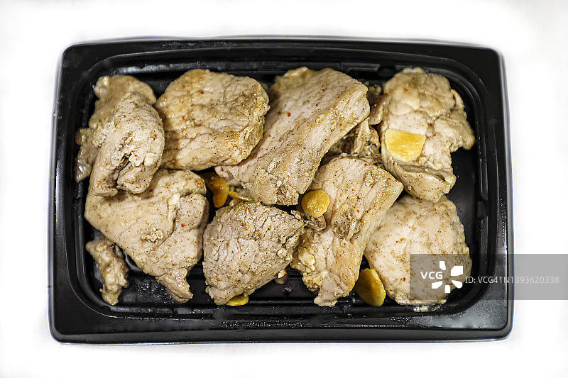 蒜香猪里脊牛排图片素材