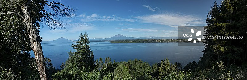 奥索尔诺和卡尔布科火山日出图片素材