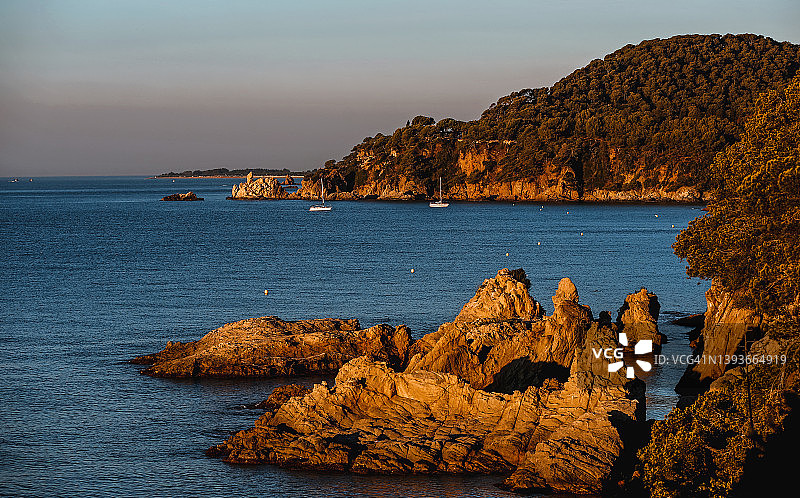 布拉内斯海岸地中海风光图片素材