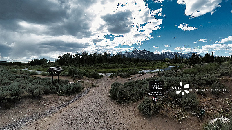 大提顿国家公园的山脉图片素材