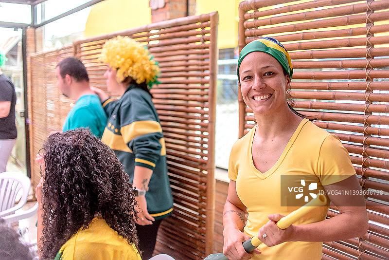 足球迷肖像图片素材